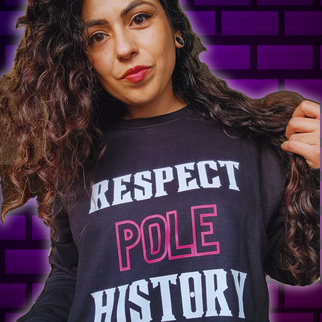 Respect Pole History Cropped Hoodie