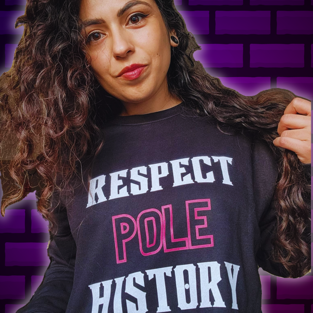 Respect Pole History Cropped Hoodie