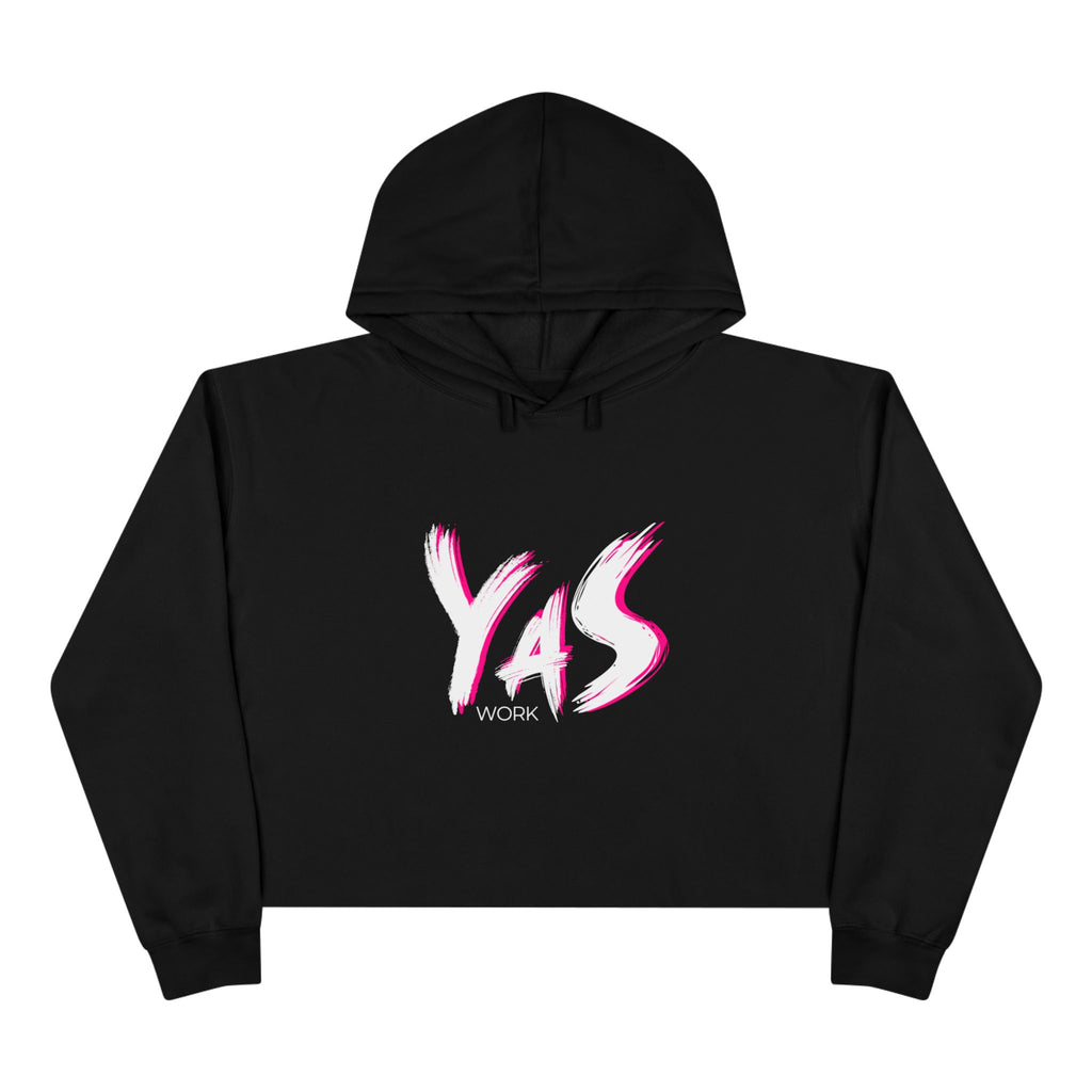 "YAS Work" Crop Hoodie