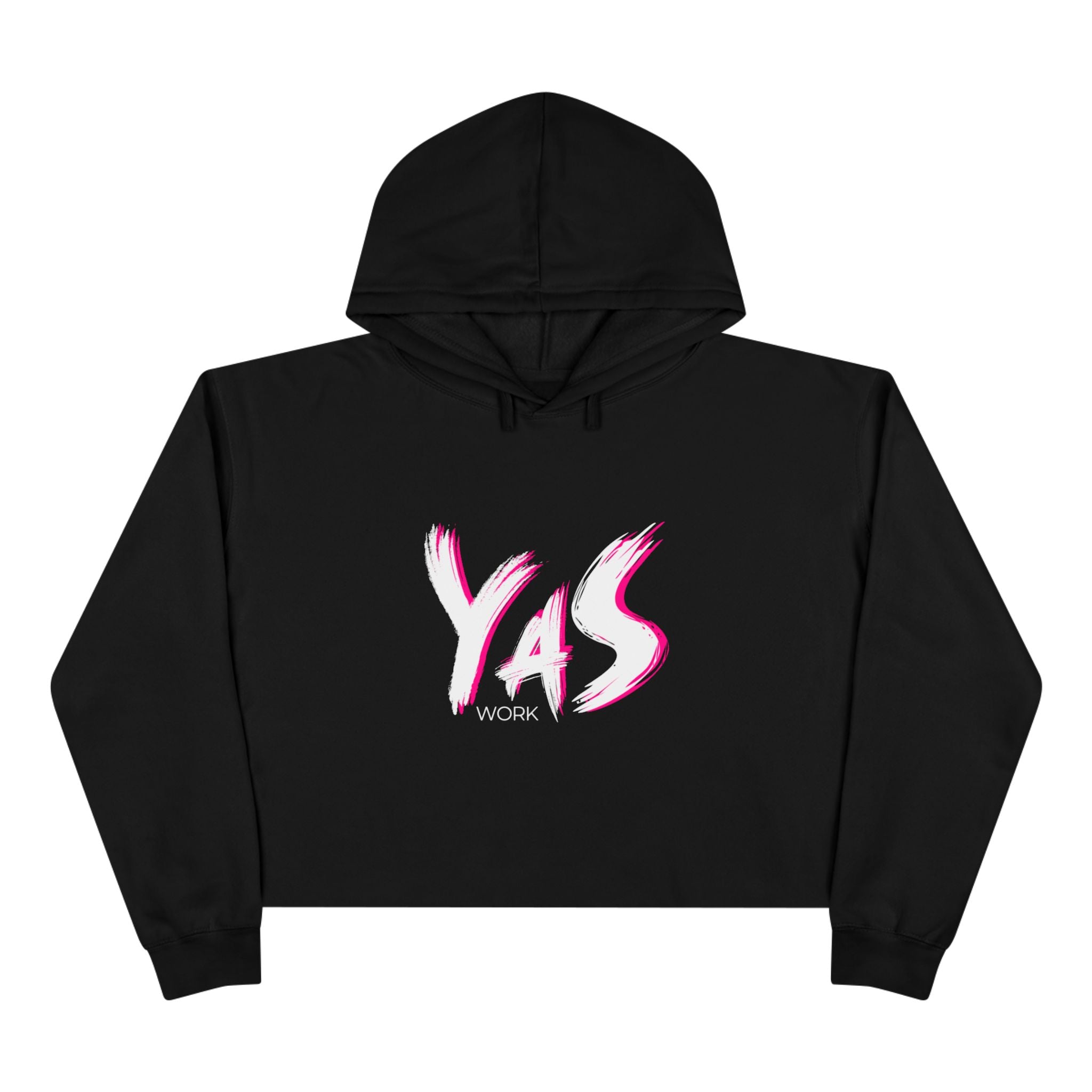"YAS Work" Crop Hoodie