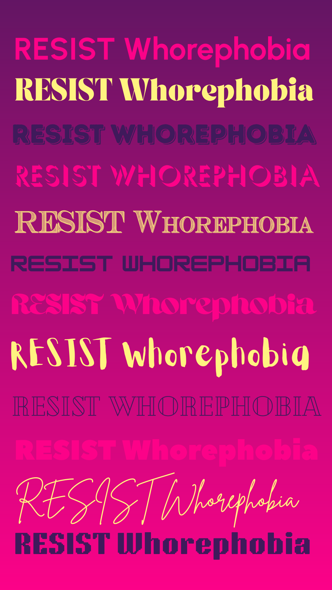RESIST the Phobia (for phone screen)