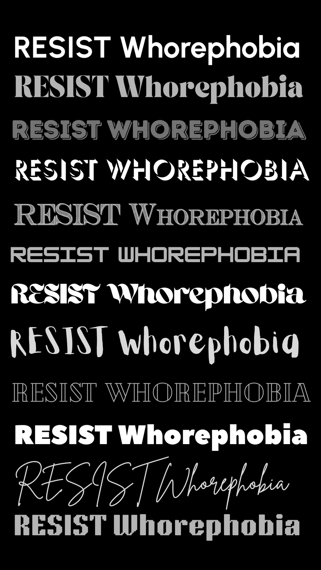 RESIST the Phobia (for phone screen)