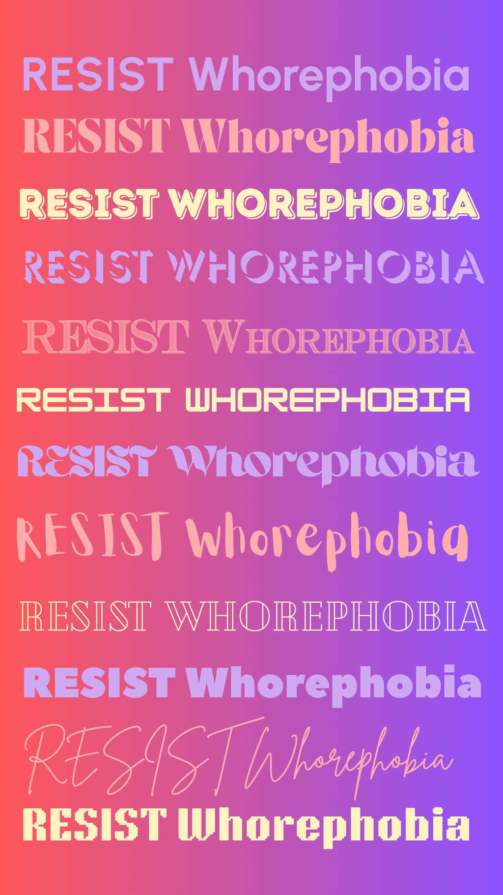 RESIST the Phobia (for phone screen)