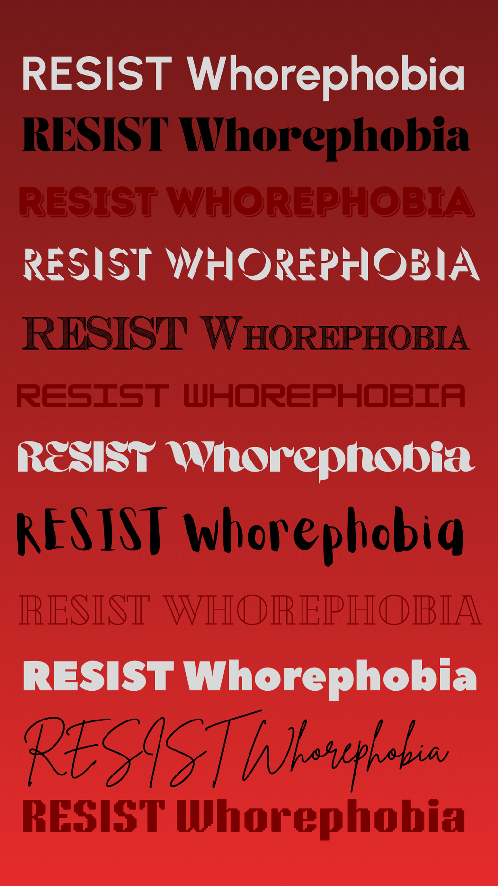 RESIST the Phobia (for phone screen)