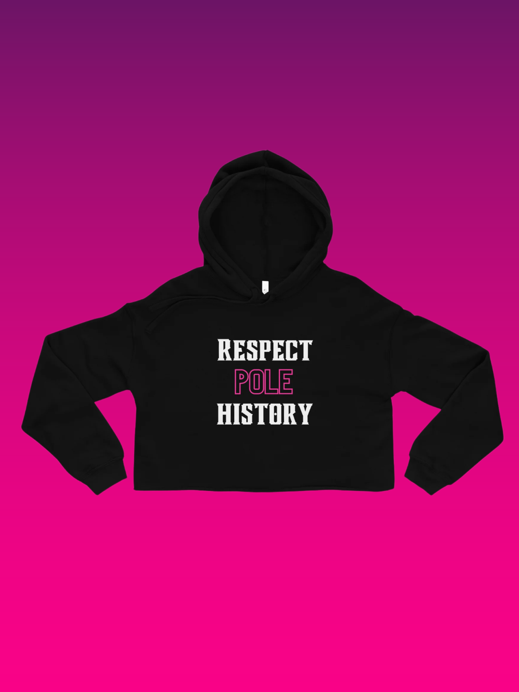 Respect Pole History Cropped Hoodie