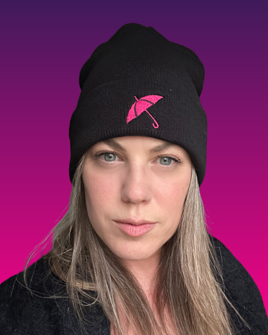 Hot Pink-Brella Beanie