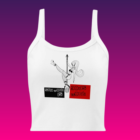 Work is Work Crop Tank by Zero